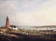 Charles Codman Entertainment of the Boston Rifle Rangers by the Portland Rifle Club in Portland Harbor Sweden oil painting artist
